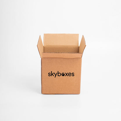 Cajas de cartón impresas con tu logo - 100 piezas - Skyboxes México